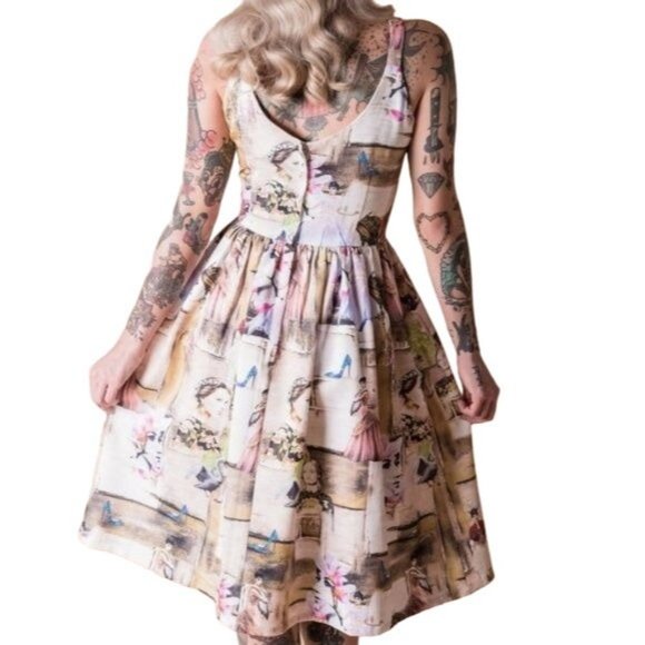 Tatyana 1950's Fit & Flare Lady of Films Dress XS - Picture 4 of 15